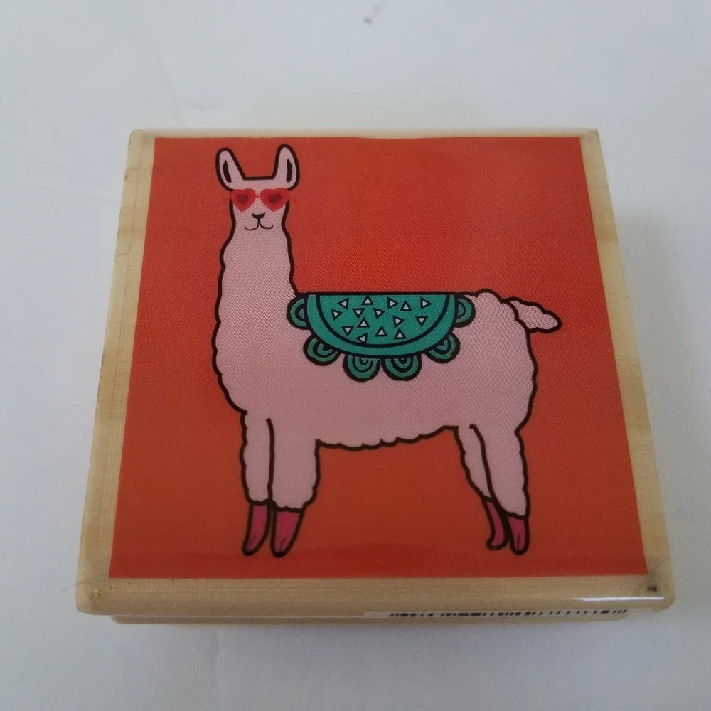Hampton Art Stamps Llama and Nice Job New